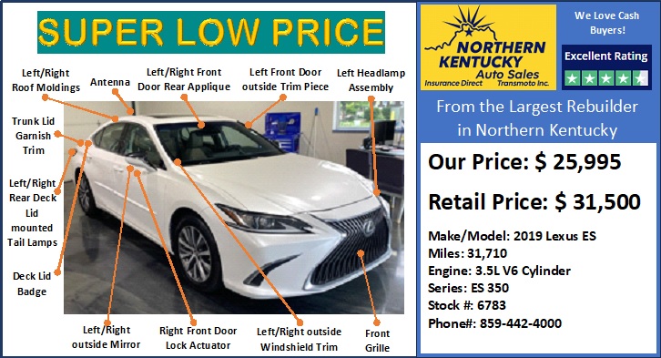 2019 Lexus ES 350 350's photo