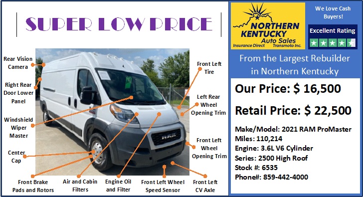 2021 RAM ProMaster 2500 159" WB High Roof's photo