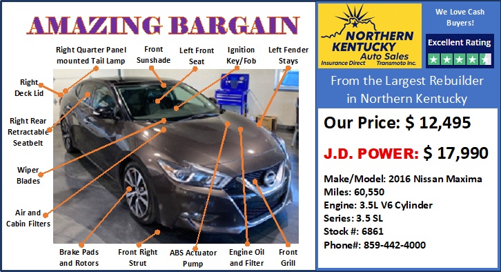 2016 NISSAN MAXIMA 3.5