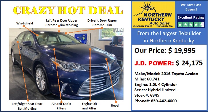 2016 TOYOTA AVALON